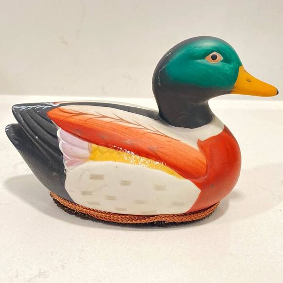 MCM VTG Mallard/Duck Lint  Brush  Remover Decoration Ceramic - Picture 7 of 10